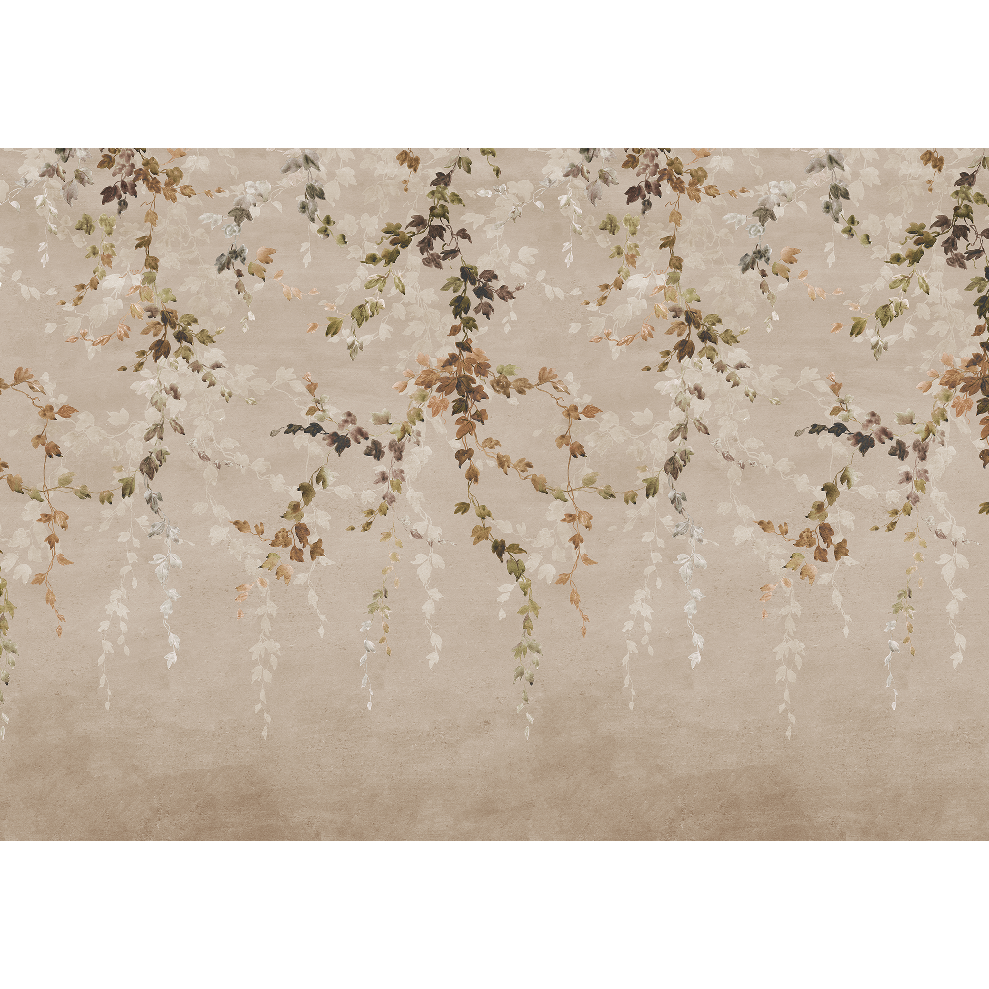Vine Shadow Taupe Victorian Mural by Coordonné (400x280cm)