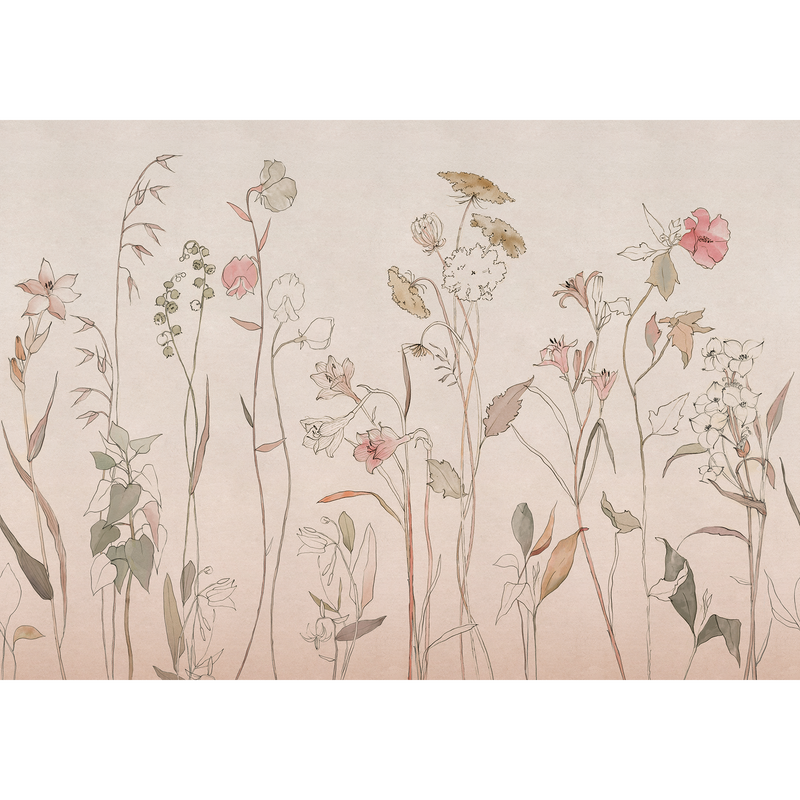 Countryside Pink Victorian Mural by Coordonné (400x280cm)