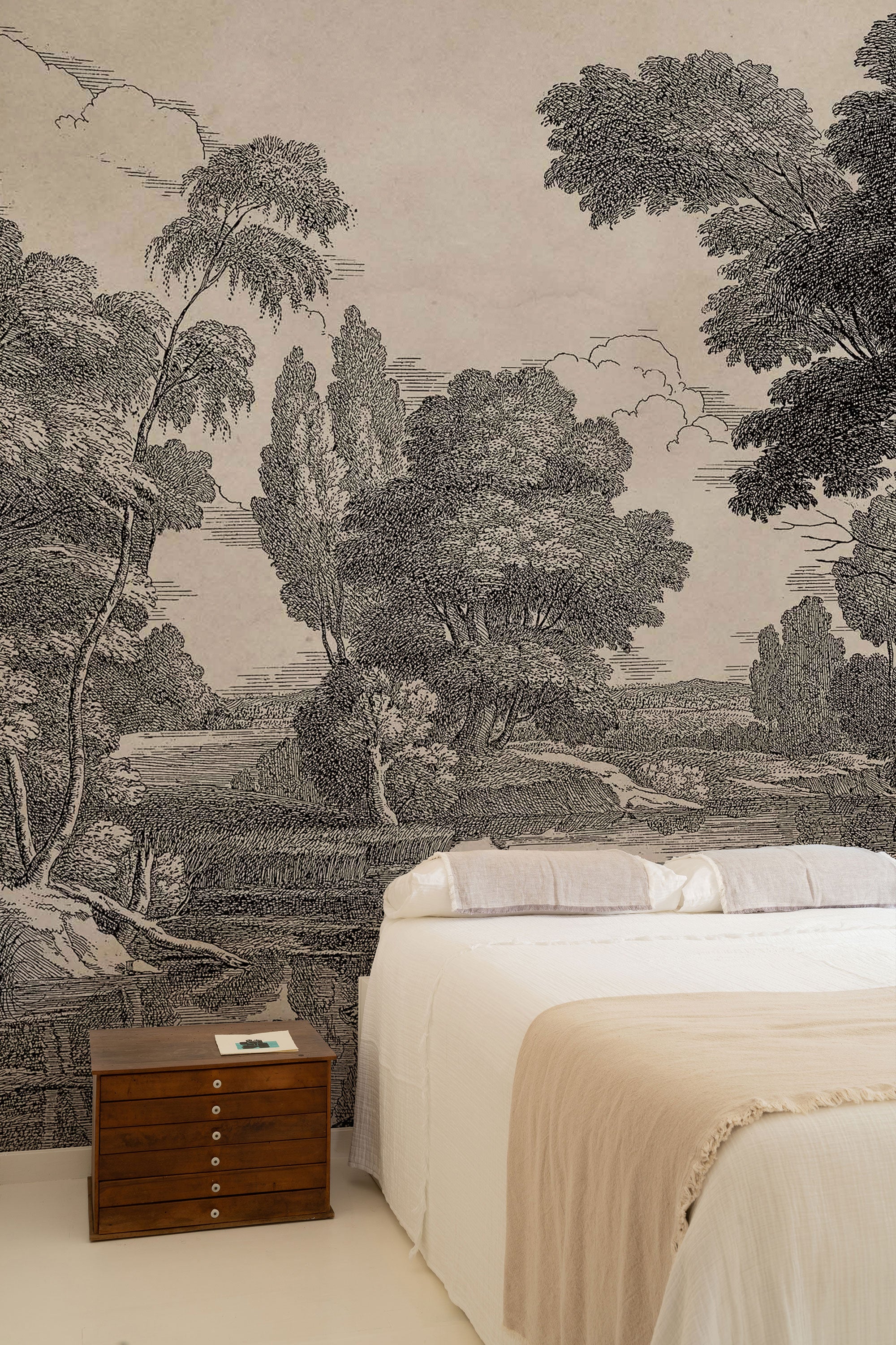 Engraving Ink Victorian Mural by Coordonné (400x280cm)