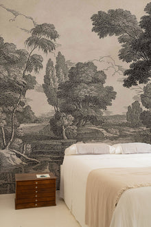 Engraving Ink Victorian Mural by Coordonné (400x280cm)