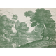 Engraving Green Victorian Mural by Coordonné (400x280cm)