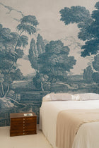 Engraving Blue Victorian Mural by Coordonné (400x280cm)