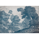 Engraving Blue Victorian Mural by Coordonné (400x280cm)