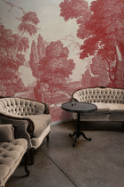 Engraving Red Victorian Mural by Coordonné (400x280cm)