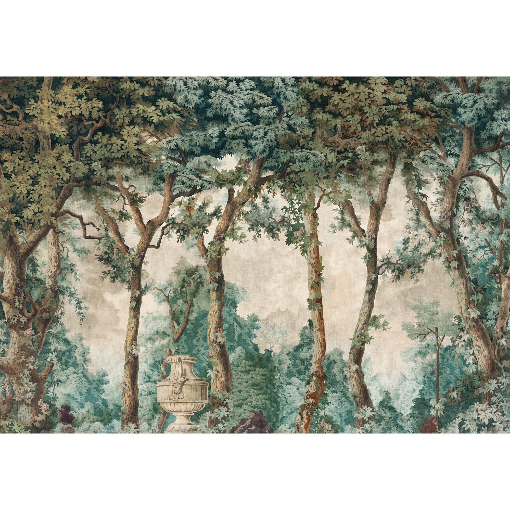Byron Poem Green Victorian Mural by Coordonné (400x280cm)