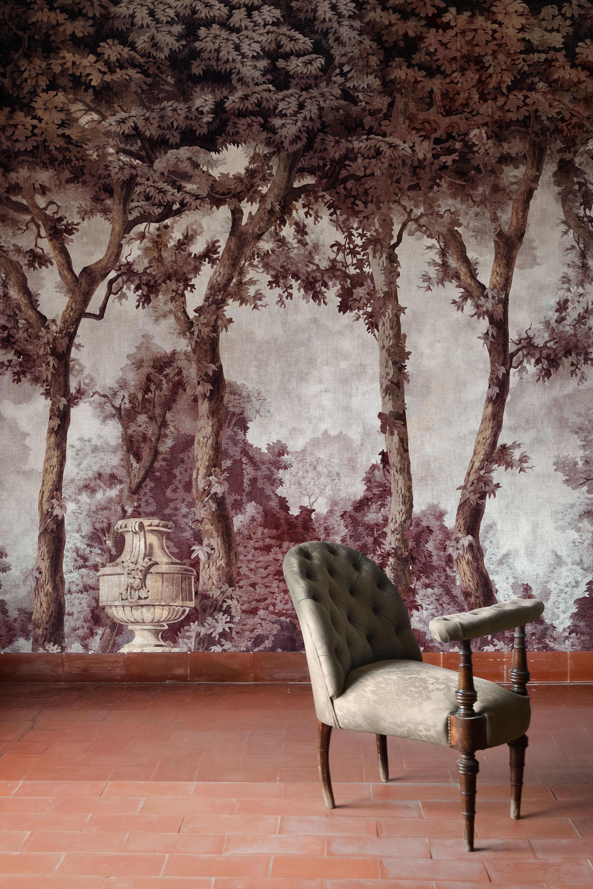 Byron Poem Wine Victorian Mural by Coordonné (400x280cm)