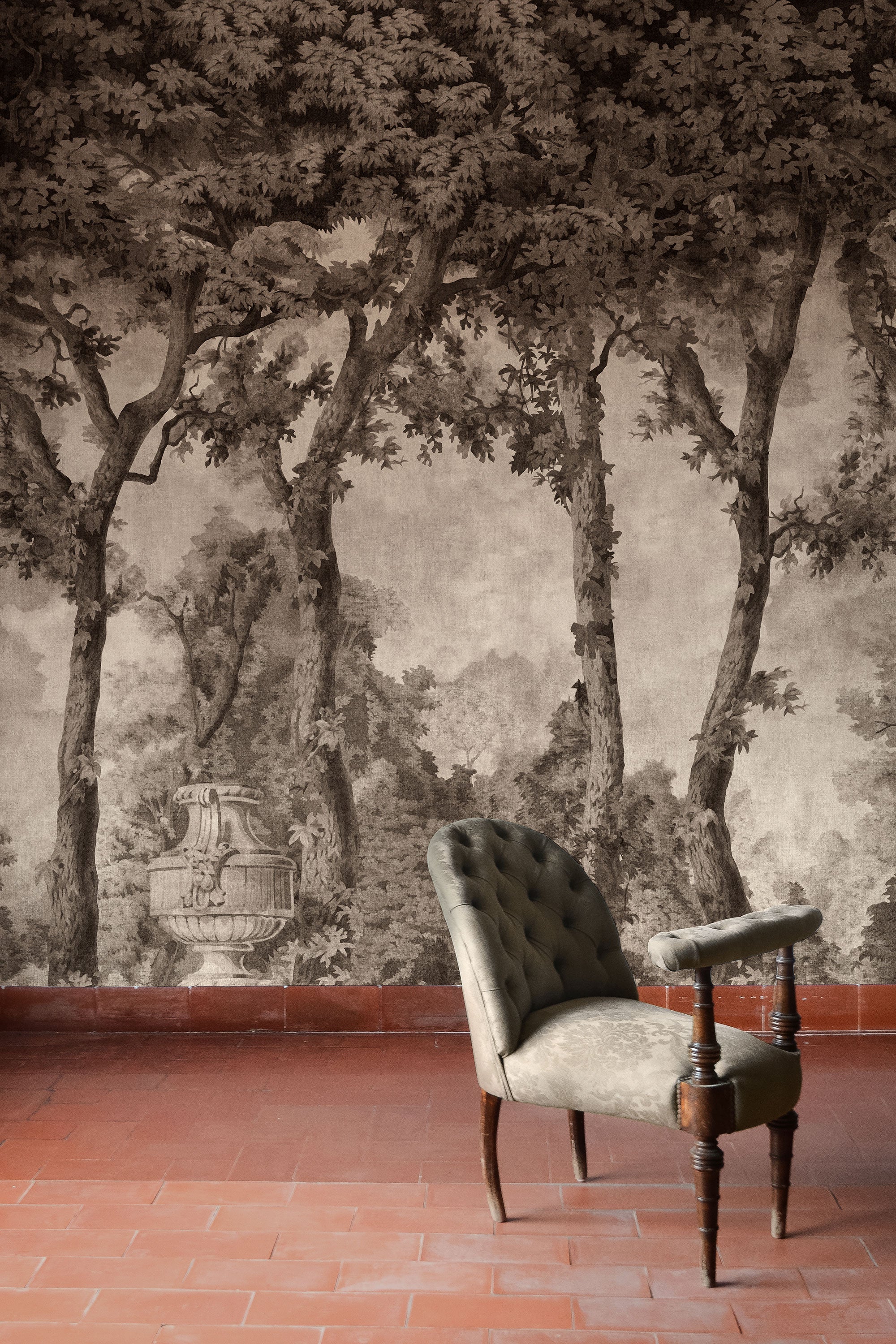 Byron Poem Black Victorian Mural by Coordonné (400x280cm)
