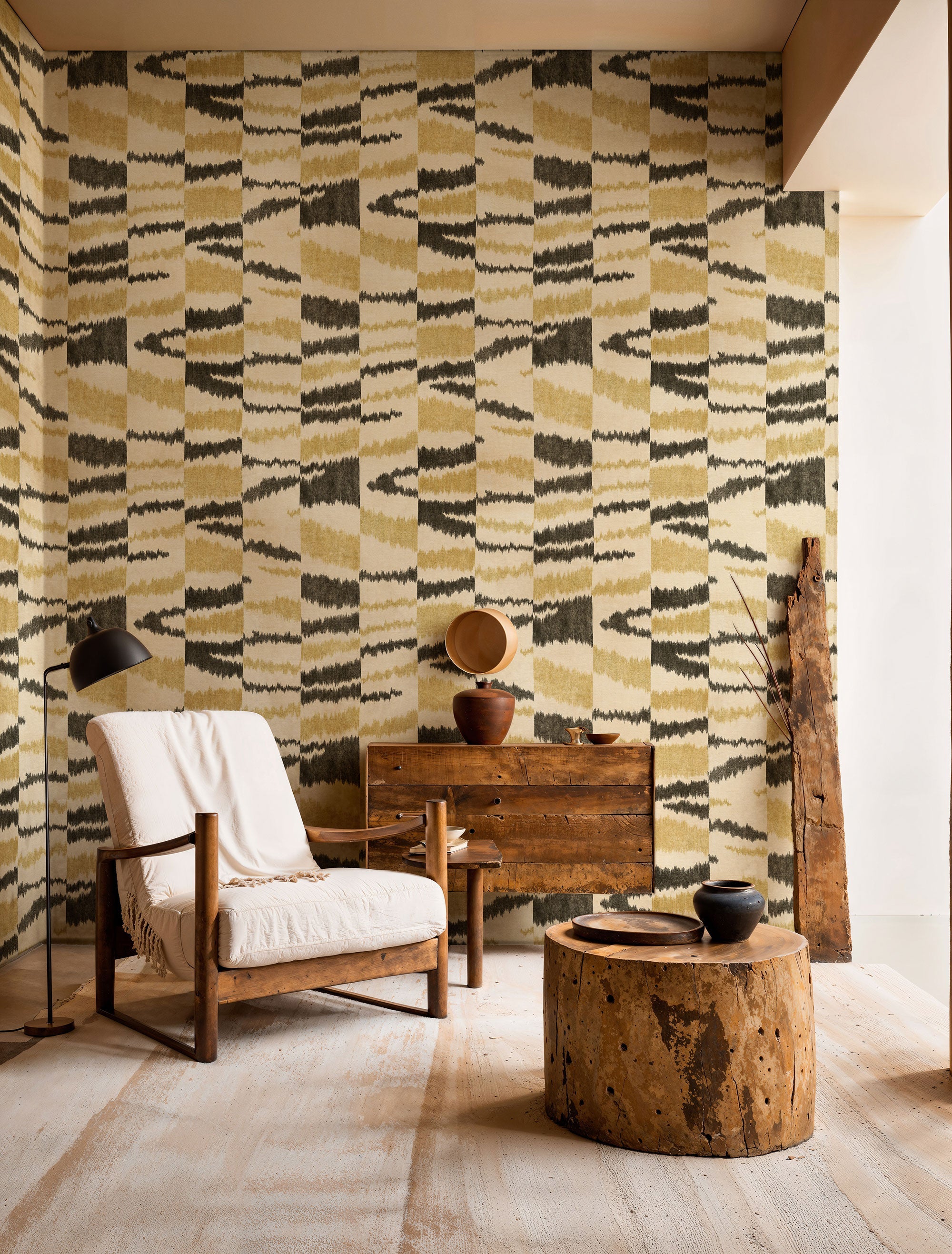 Agafay Desert Zebra Berber Wallpaper by Coordonné