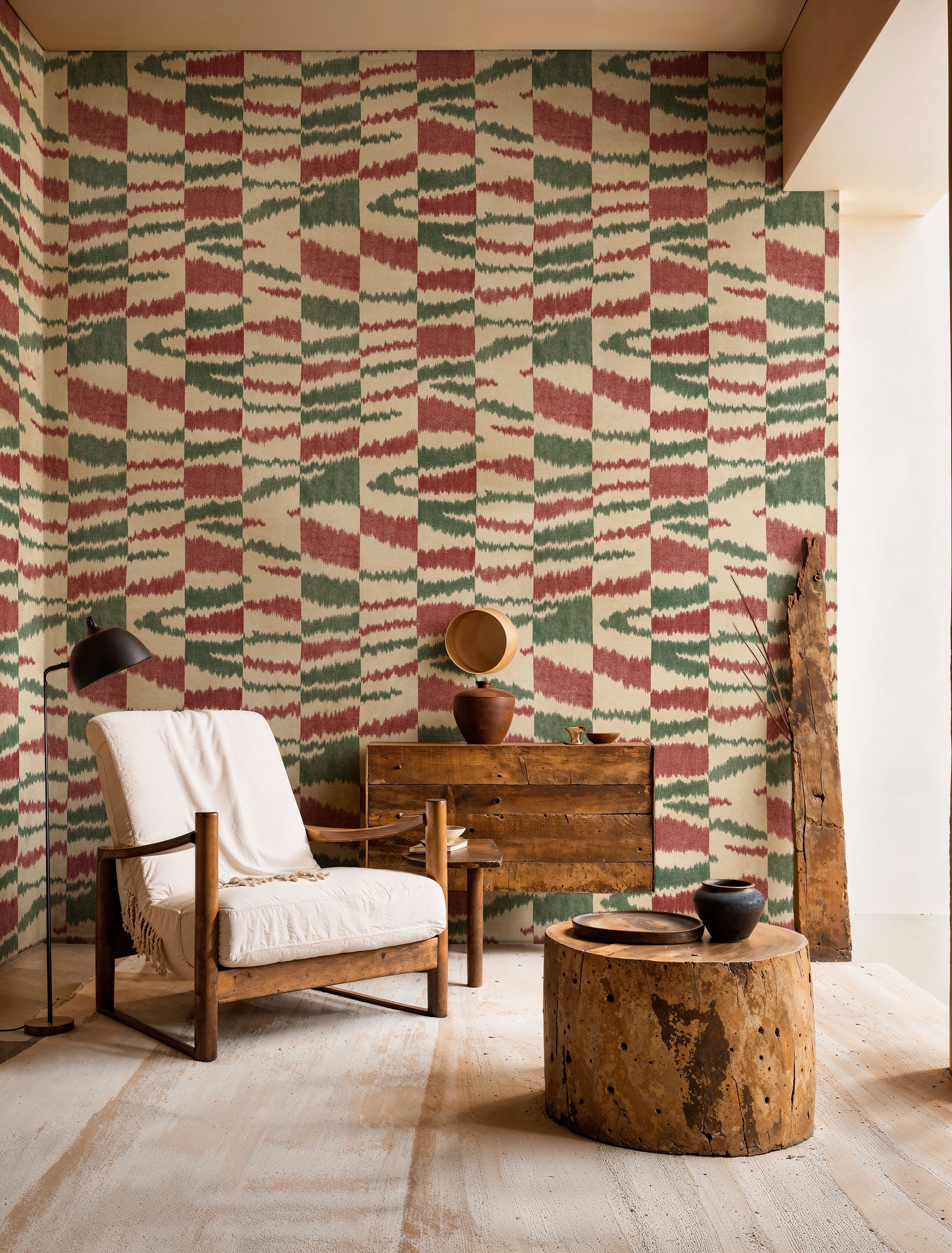 Agafay Desert Emerald Berber Wallpaper by Coordonné