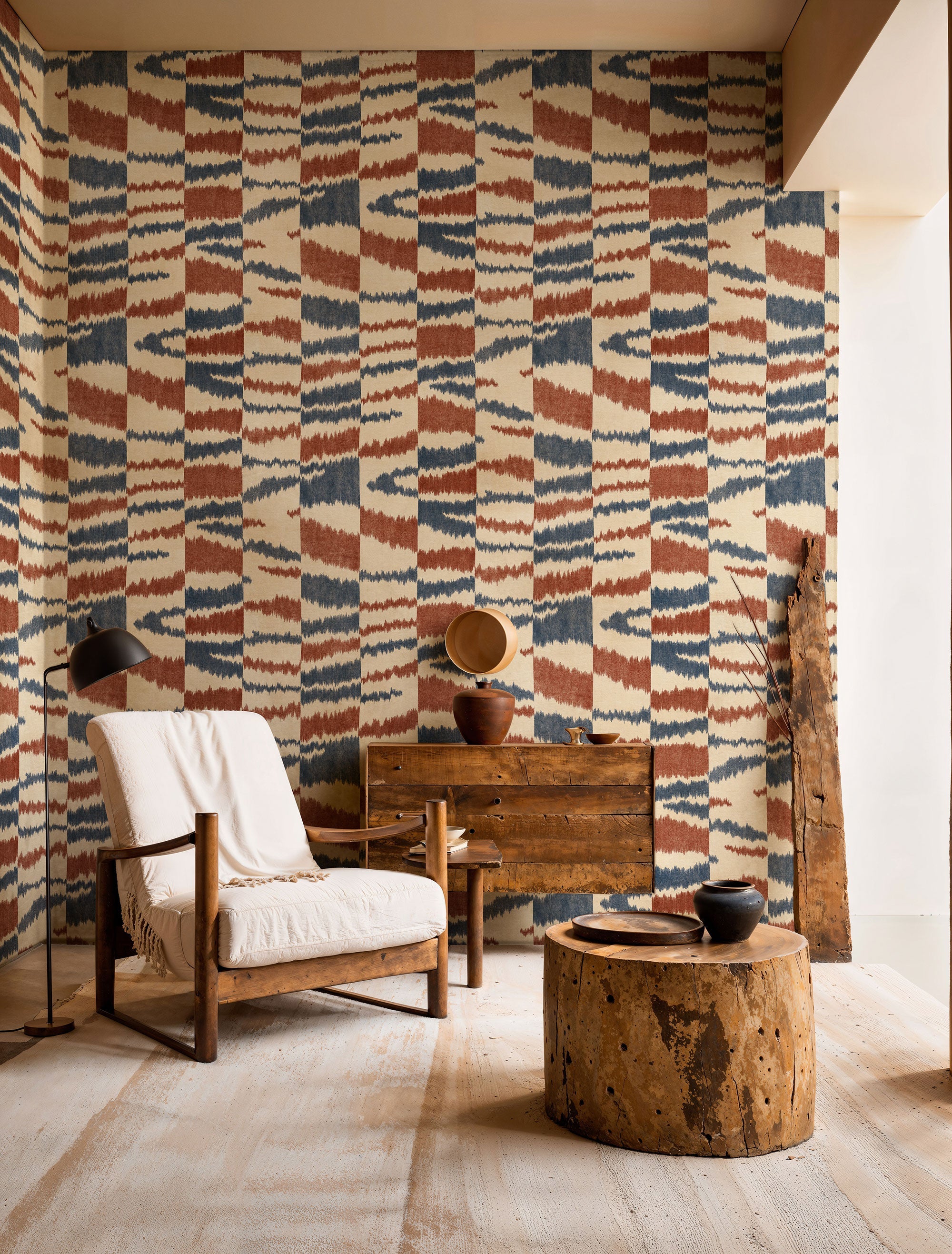 Agafay Desert Blue Berber Wallpaper by Coordonné