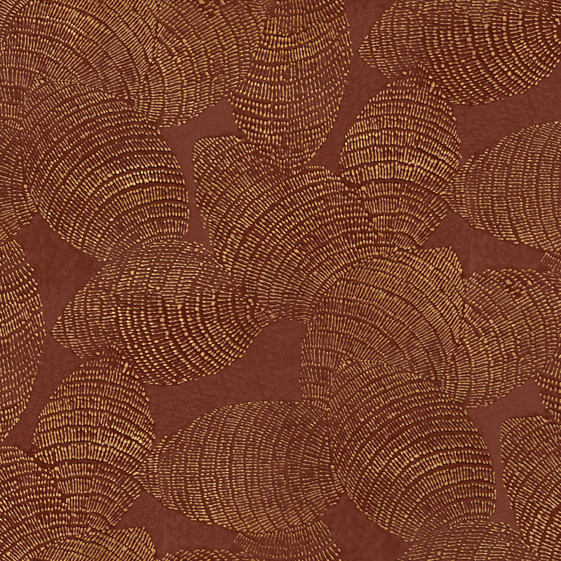 Rif Relief Burgundy Berber Wallpaper by Coordonné