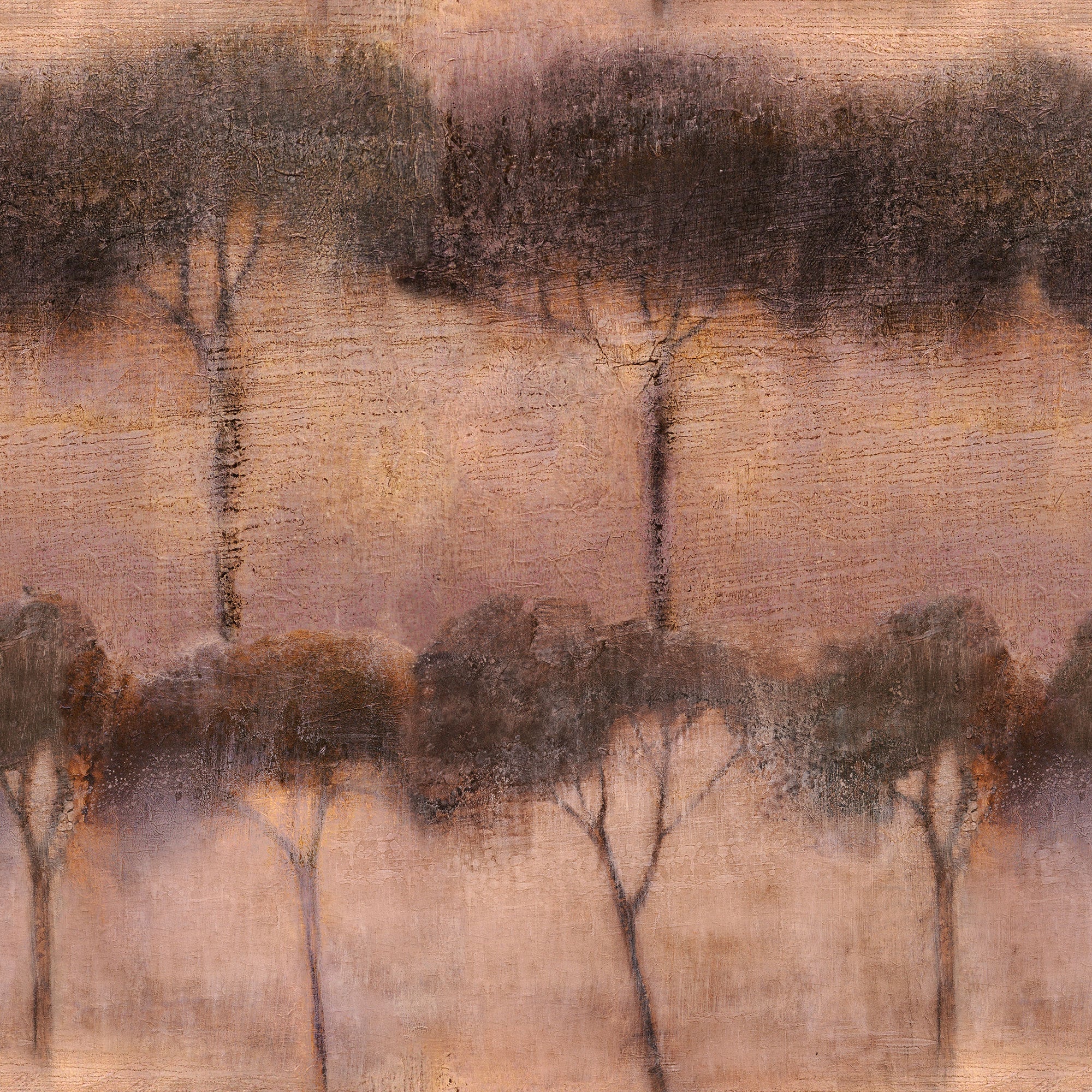 Ourika Trees Rose Berber Wallpaper by Coordonné