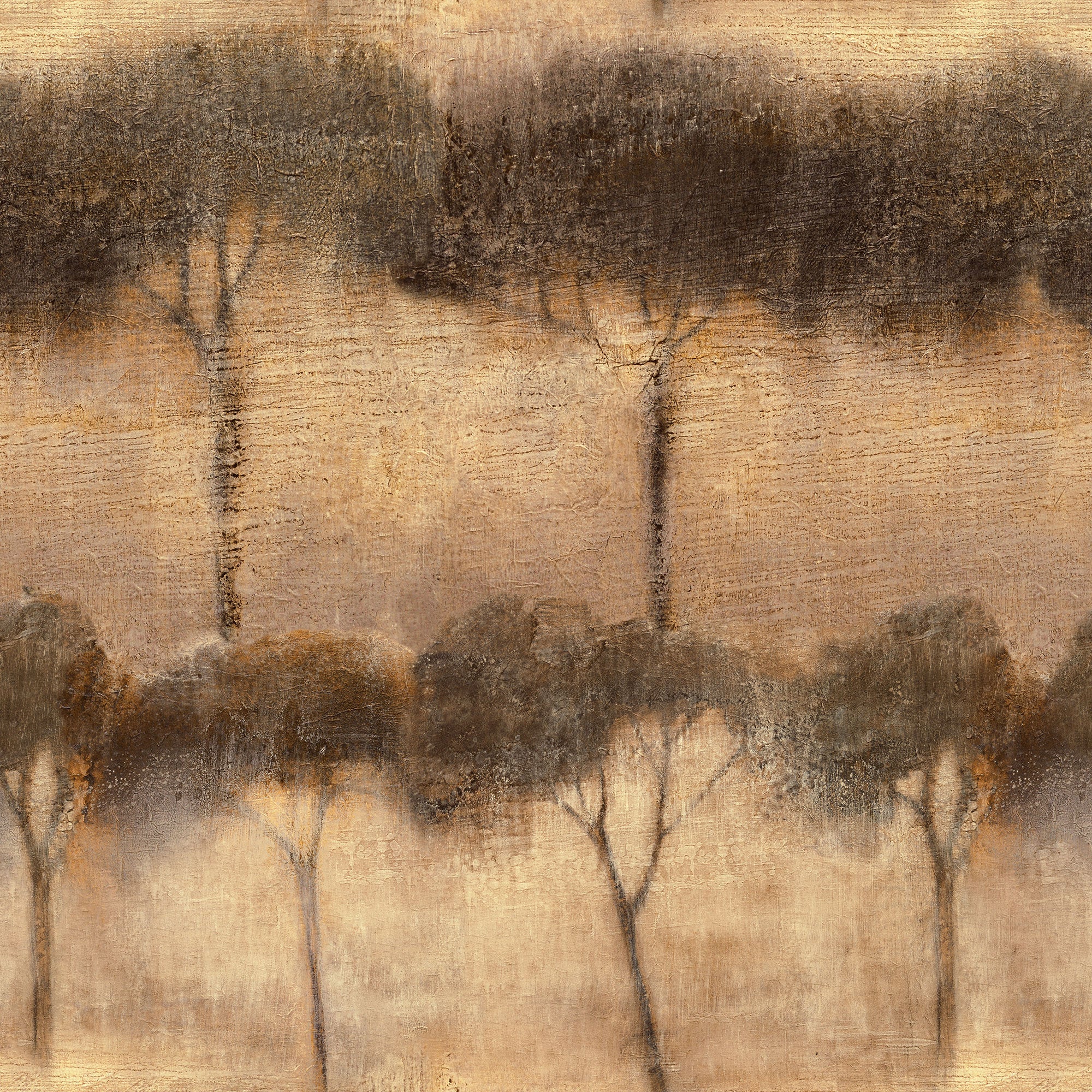 Ourika Trees Sienna Berber Wallpaper by Coordonné