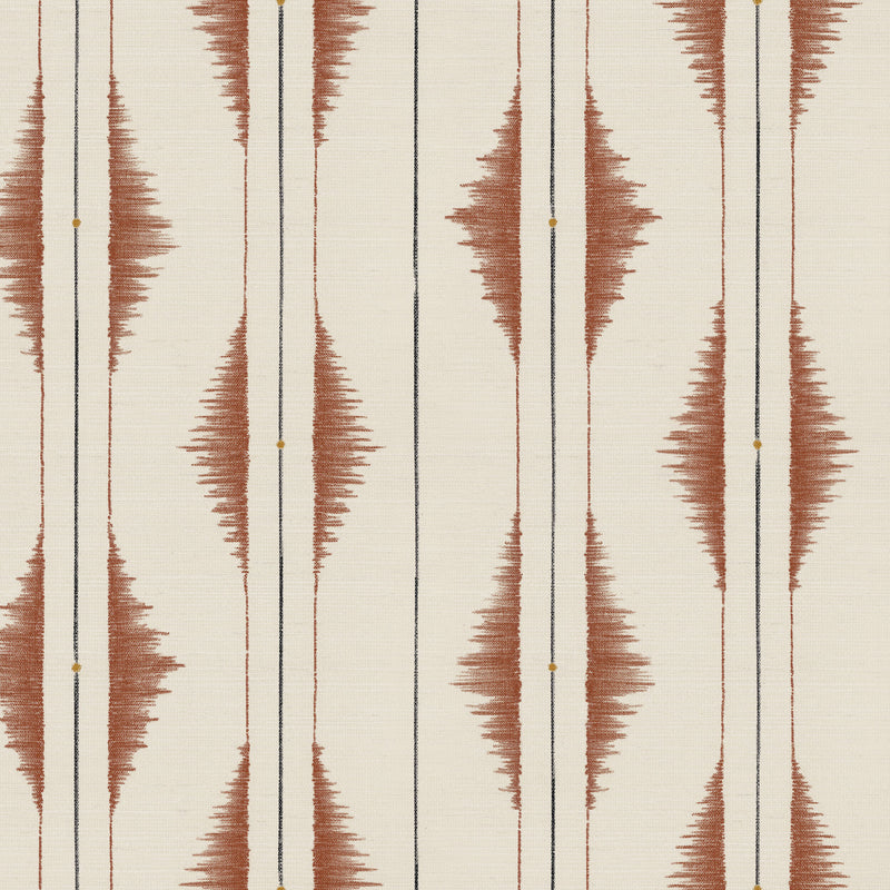 Azilal embroidery Clay Berber Wallpaper by Coordonné