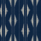 Azilal embroidery Ultramarine Berber Wallpaper by Coordonné