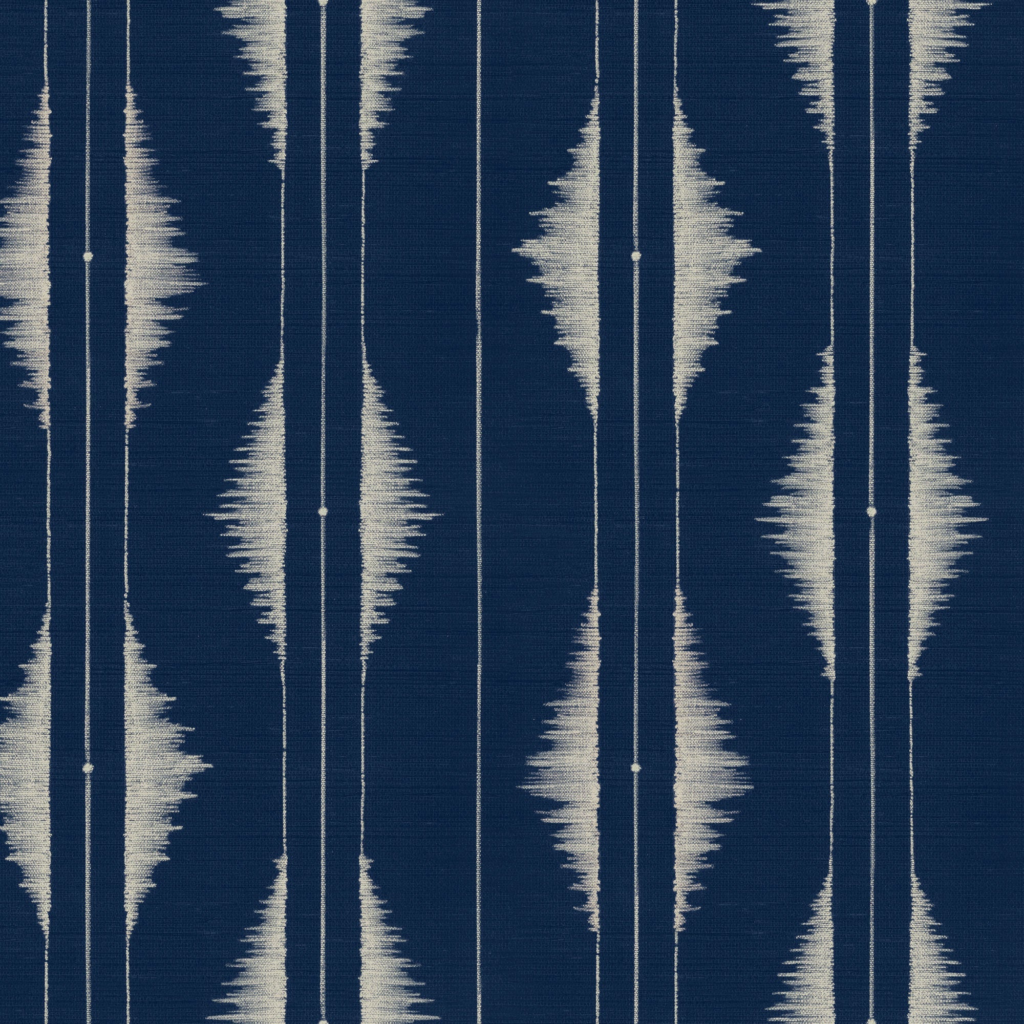 Azilal embroidery Ultramarine Berber Wallpaper by Coordonné