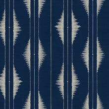 Azilal embroidery Ultramarine Berber Wallpaper by Coordonné