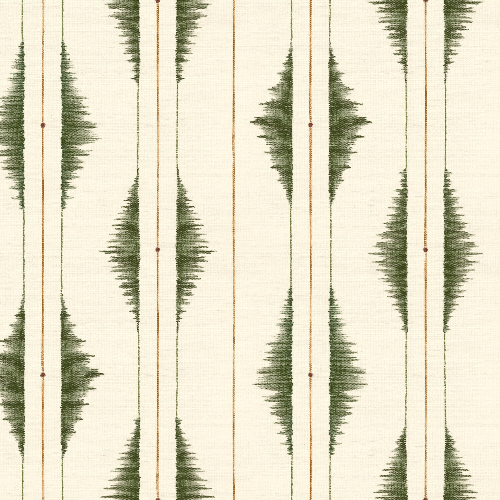 Azilal embroidery Leaves Berber Wallpaper by Coordonné