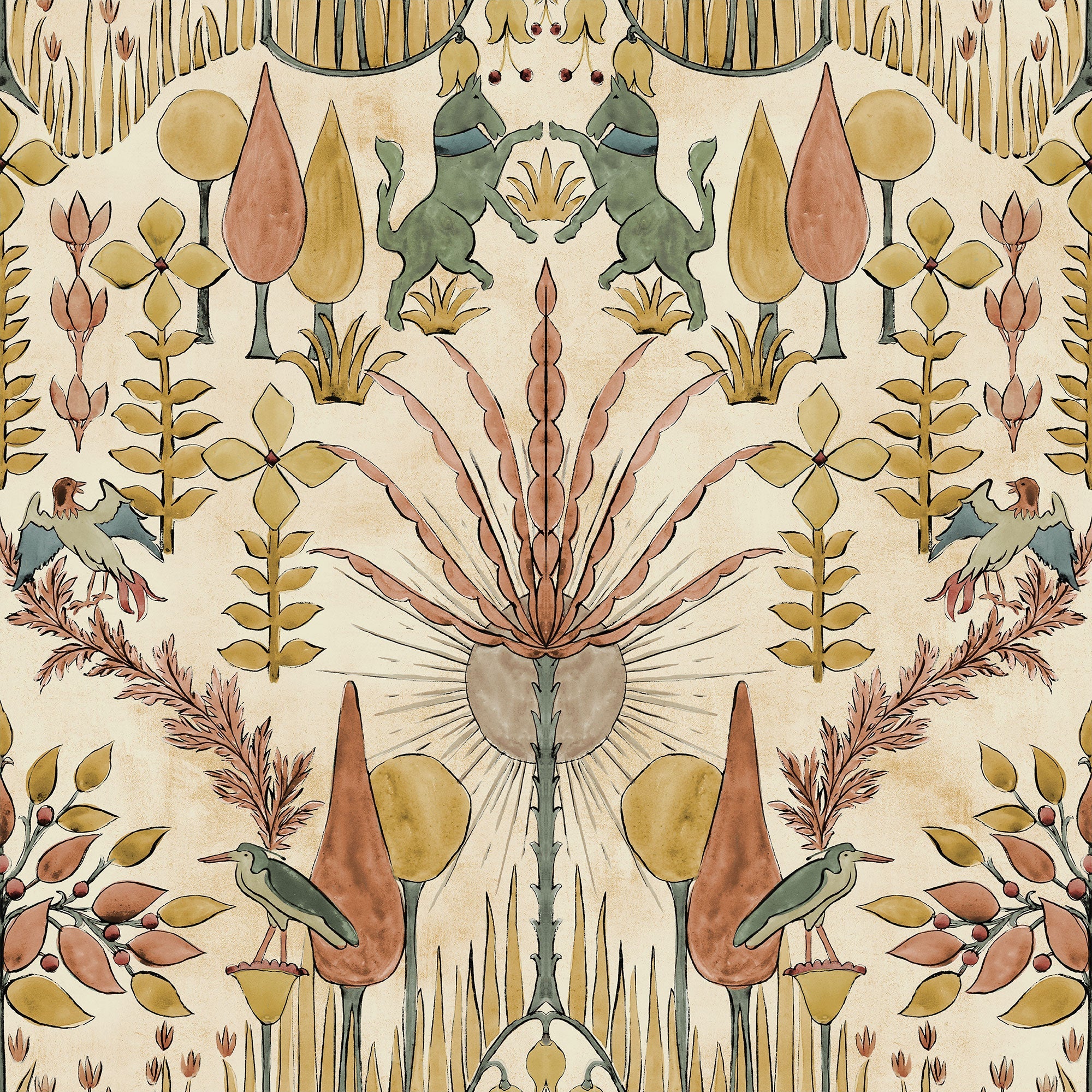 Oasis Villa Sand Berber Wallpaper by Coordonné