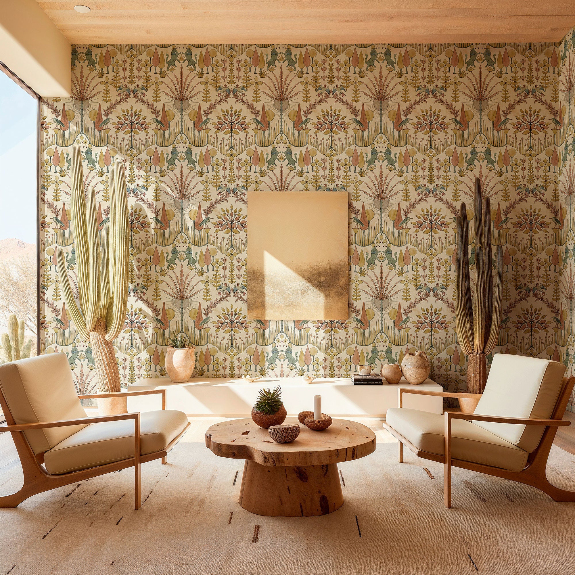 Oasis Villa Sand Berber Wallpaper by Coordonné