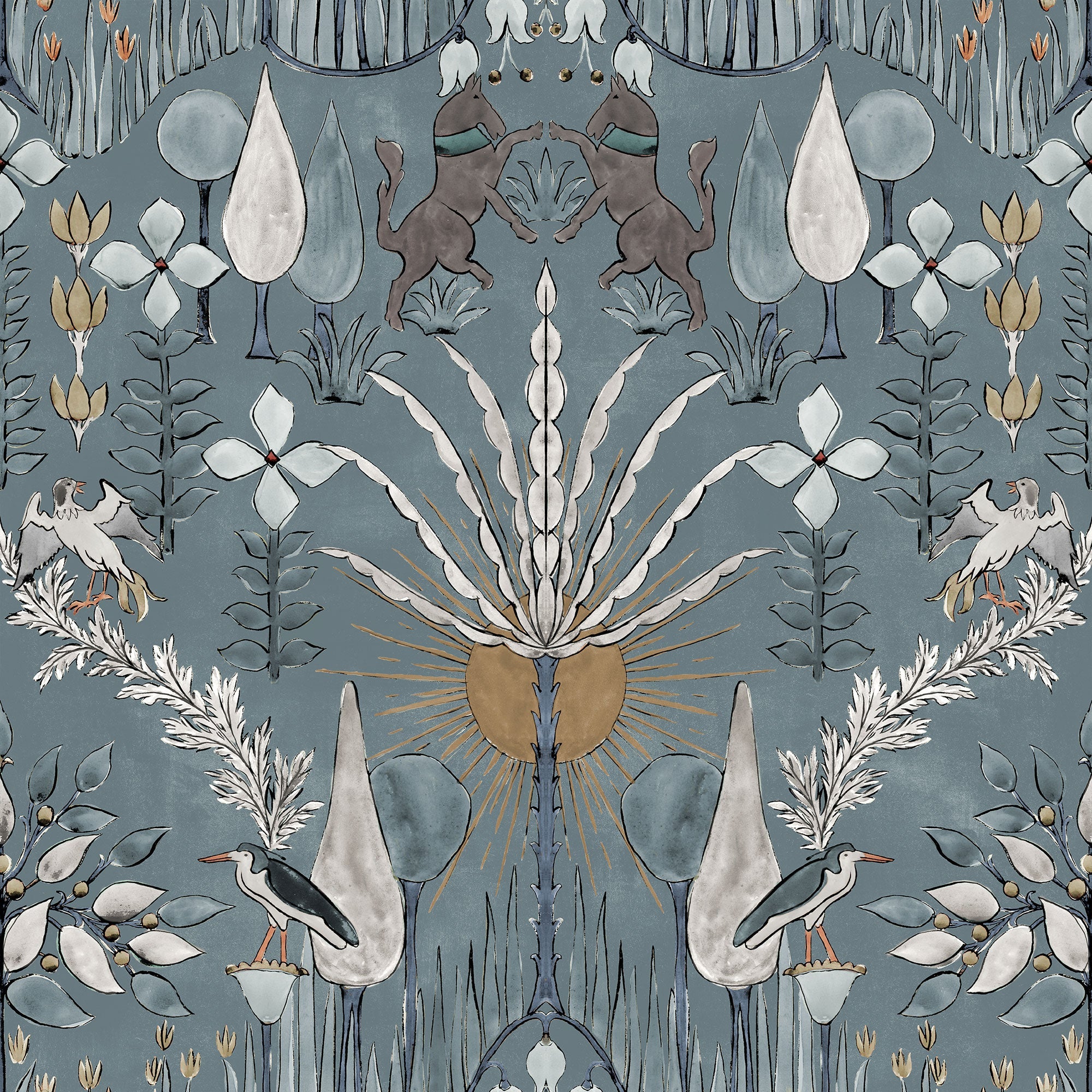 Oasis Villa Sky Berber Wallpaper by Coordonné