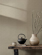 Kuba Raffia Cotton Berber Wallpaper by Coordonné
