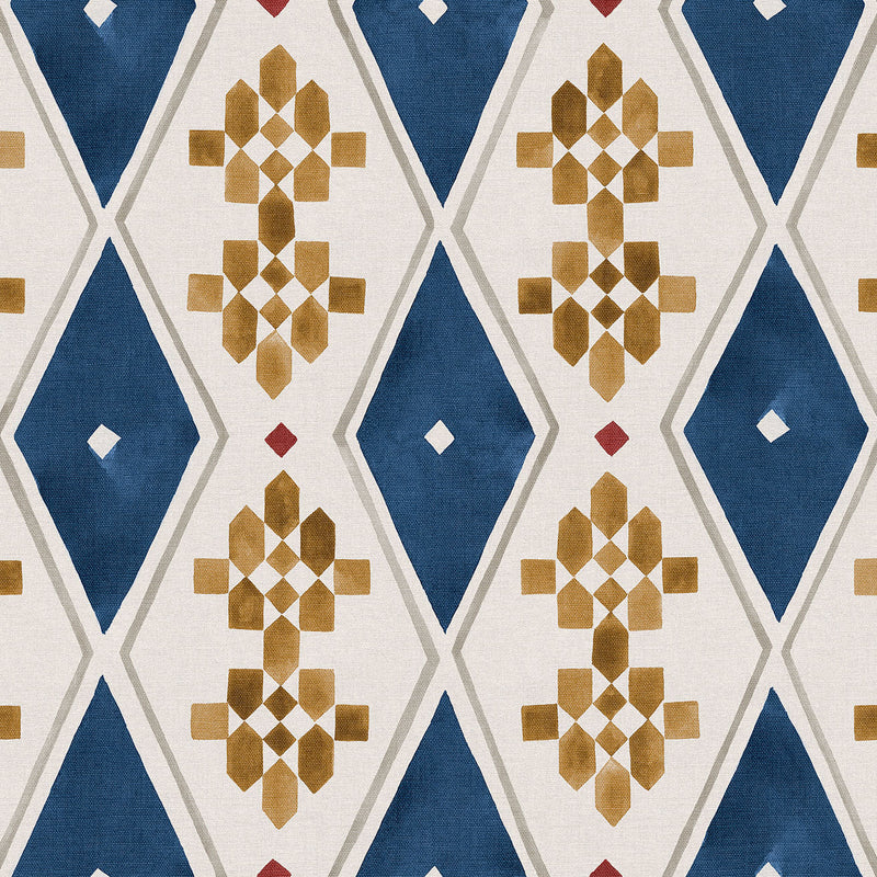 Beldi Rugs Ultramarine Berber Wallpaper by Coordonné