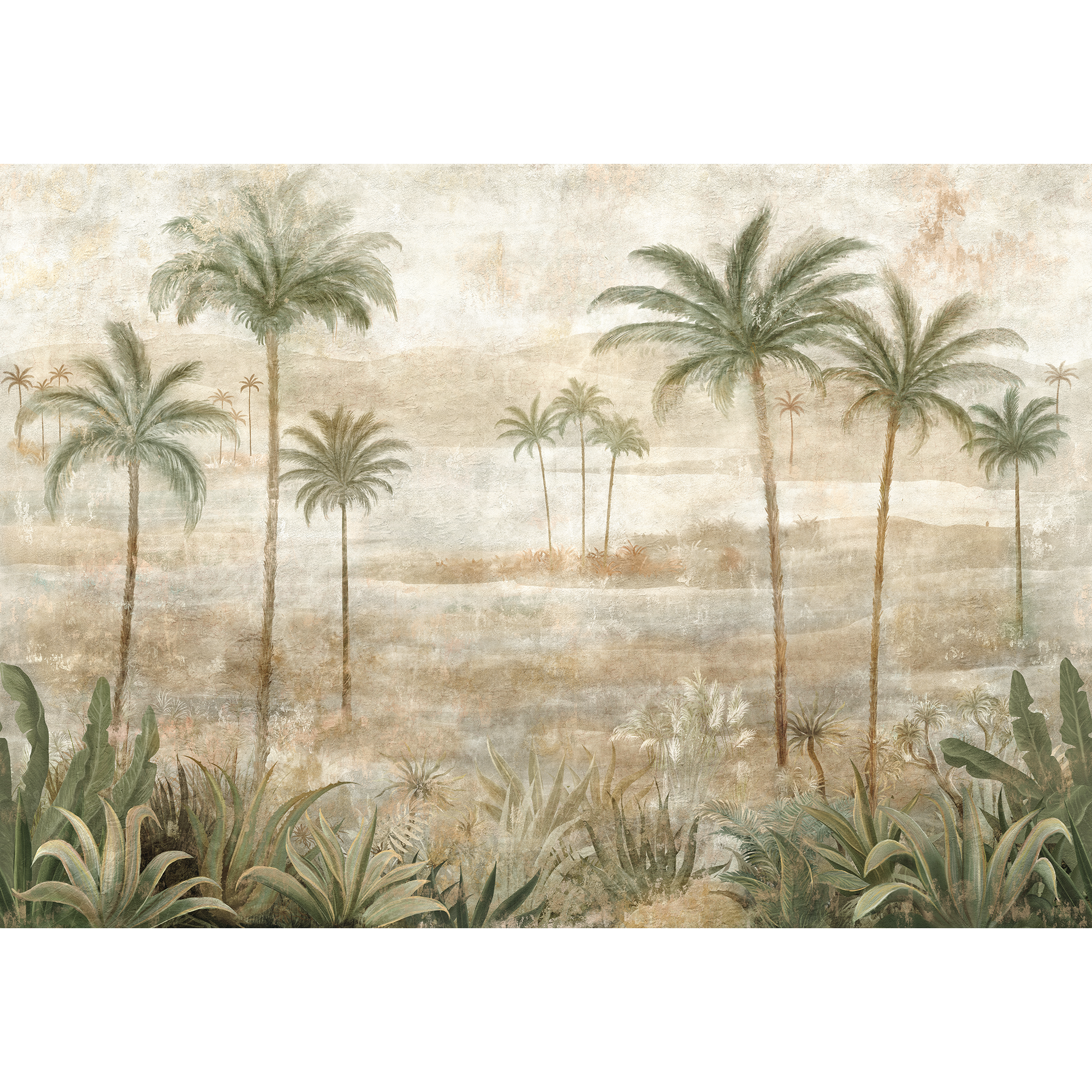 Draa Palms Leaves Berber Mural by Coordonné (400x280cm)