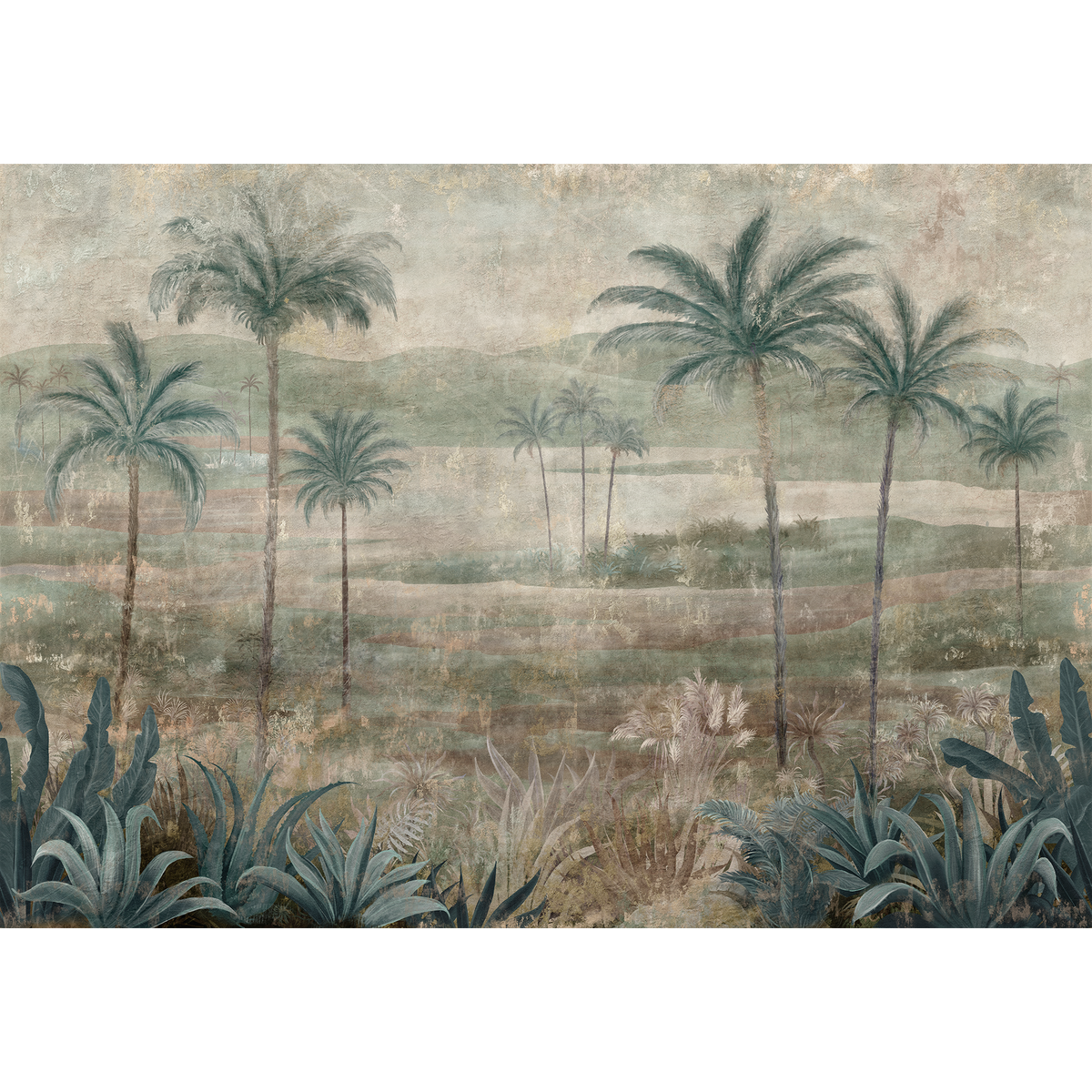 Draa Palms Sage Berber Mural by Coordonné (400x280cm)