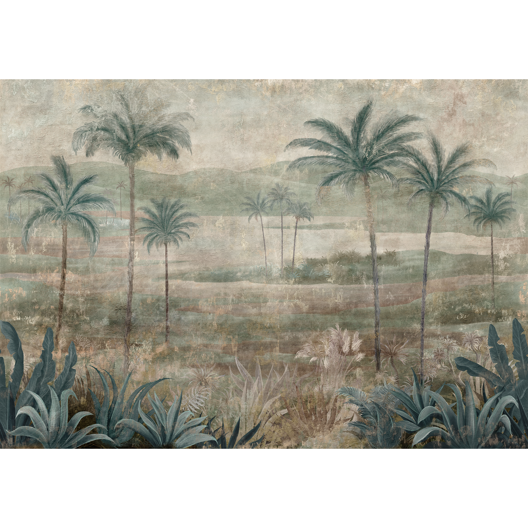 Draa Palms Sage Berber Mural by Coordonné (400x280cm)