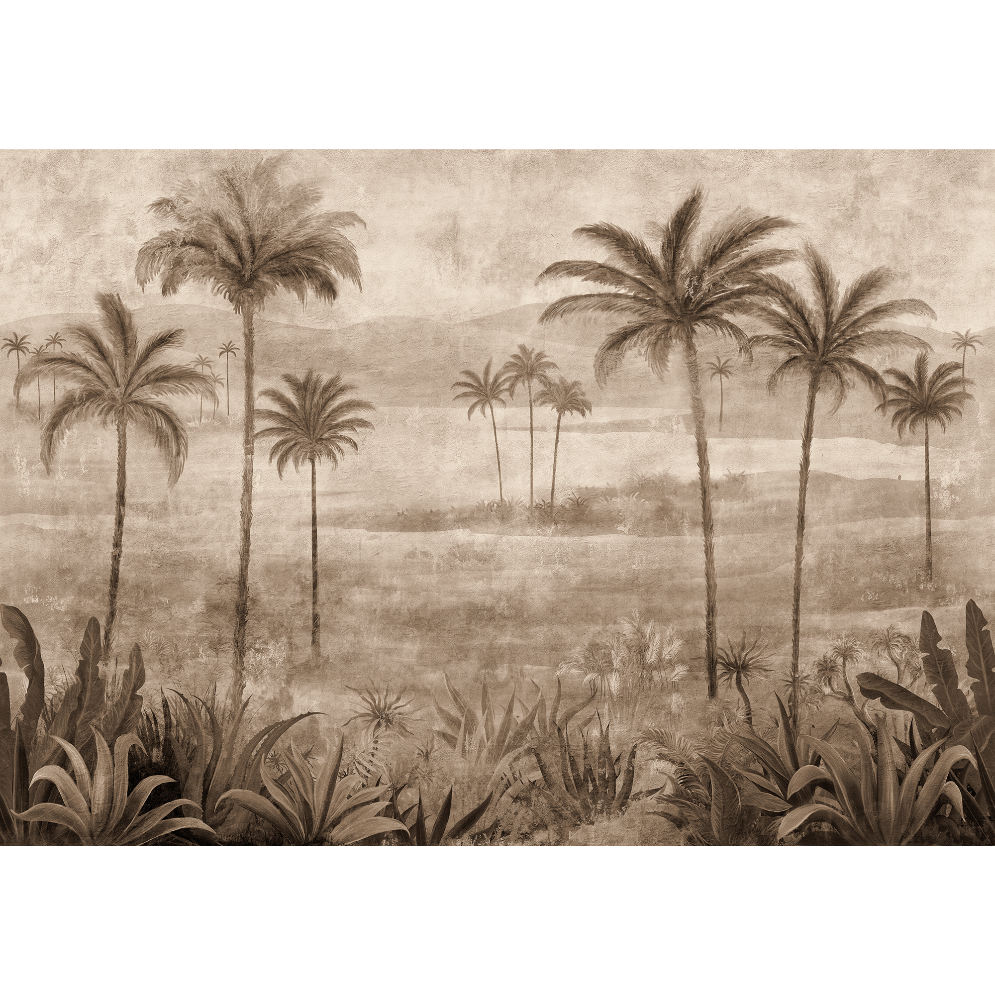 Draa Palms Bone Berber Mural by Coordonné (400x280cm)
