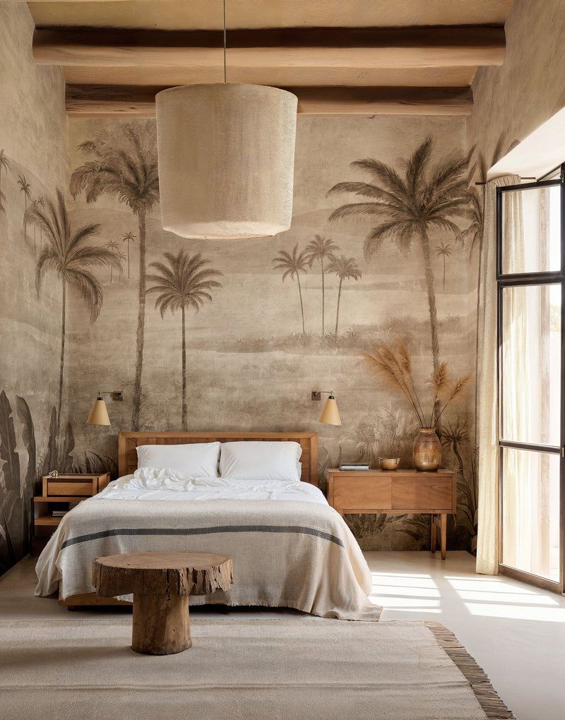 Draa Palms Bone Berber Mural by Coordonné (400x280cm)