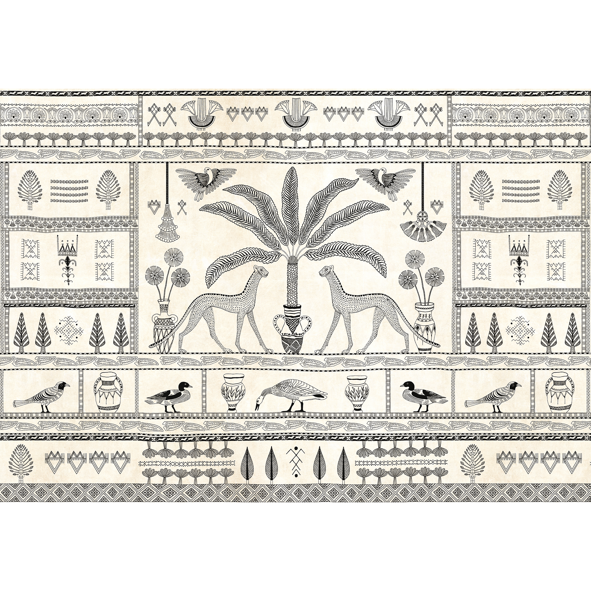 Asni Valley Cotton Berber Mural by Coordonné (400x280cm)
