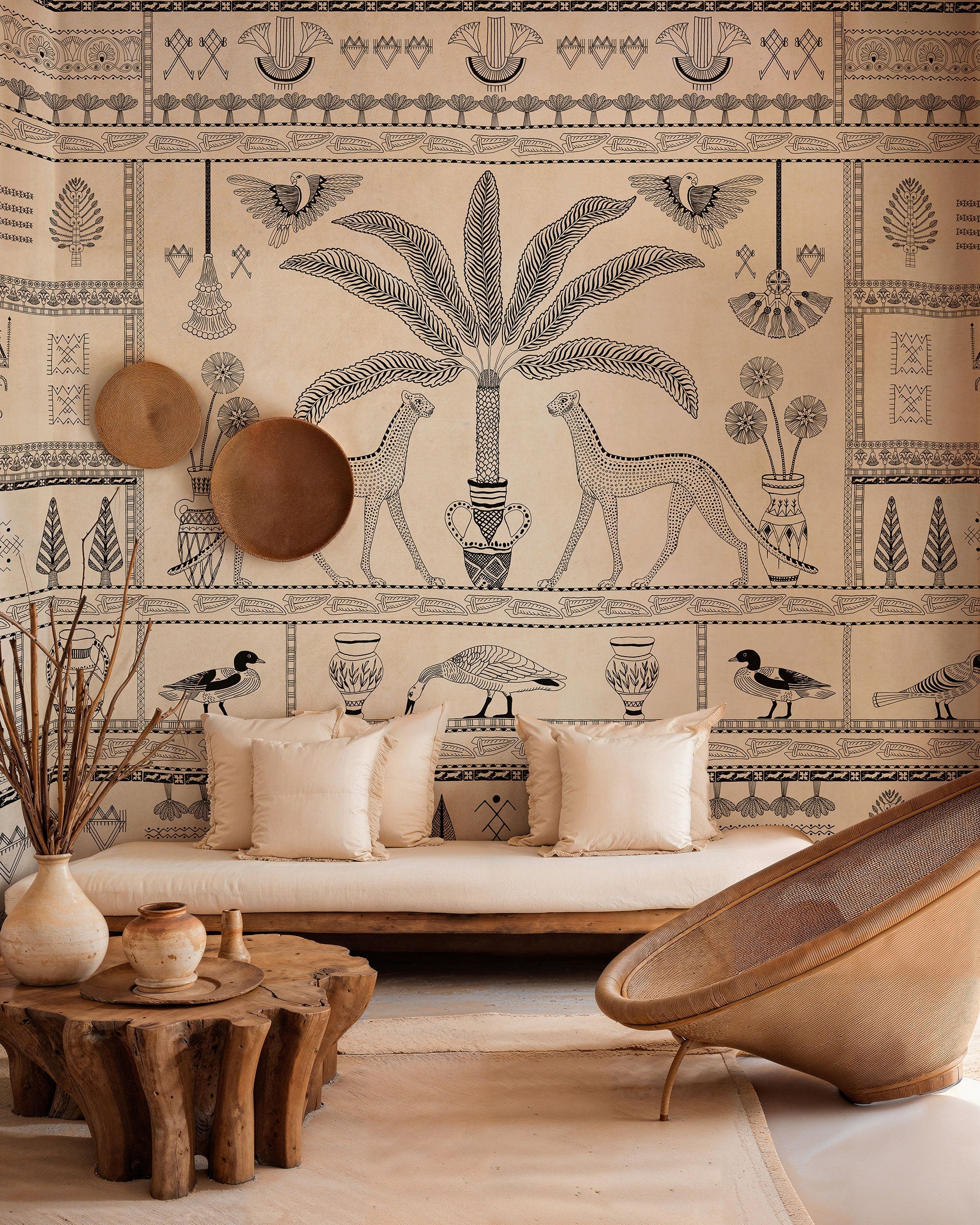 Asni Valley Cotton Berber Mural by Coordonné (400x280cm)