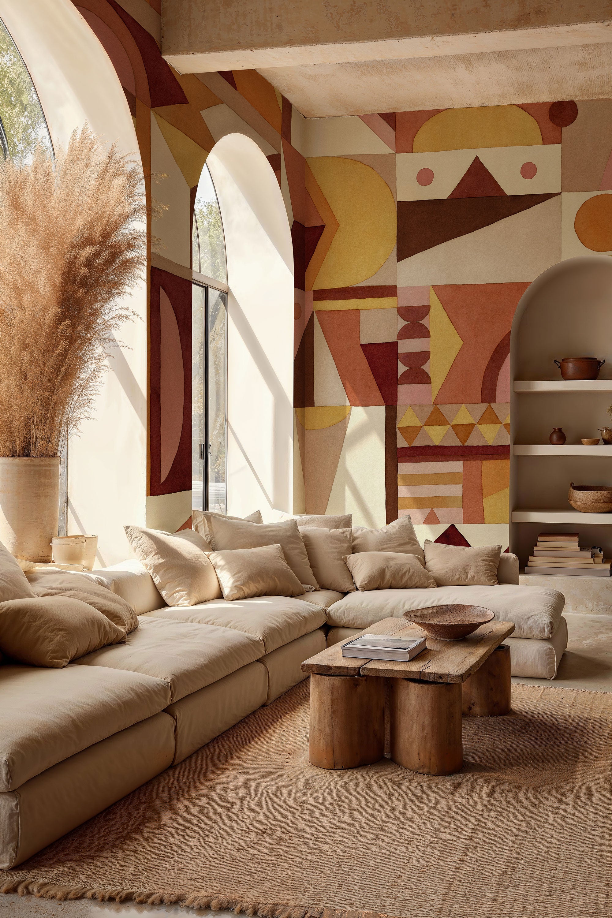 Amasigh Pottery Rose Berber Mural by Coordonné (400x280cm)