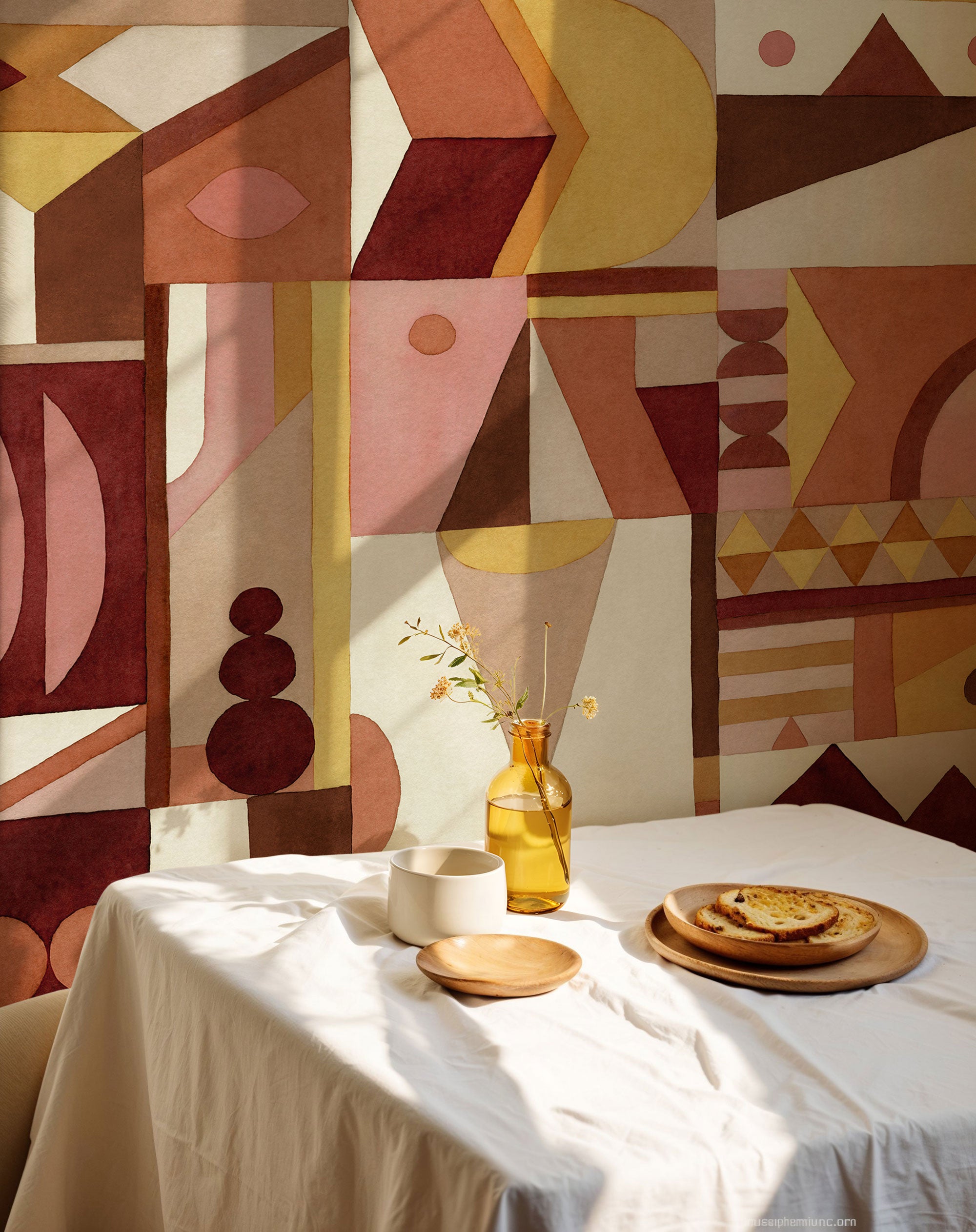 Amasigh Pottery Rose Berber Mural by Coordonné (400x280cm)