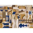 Amasigh Pottery (Uon) Ultramarine Berber Mural by Coordonné (400x280cm)