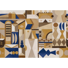 Amasigh Pottery (Uon) Ultramarine Berber Mural by Coordonné (400x280cm)