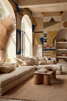 Amasigh Pottery (Uon) Ultramarine Berber Mural by Coordonné (400x280cm)