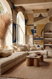 Amasigh Pottery (Uon) Ultramarine Berber Mural by Coordonné (400x280cm)