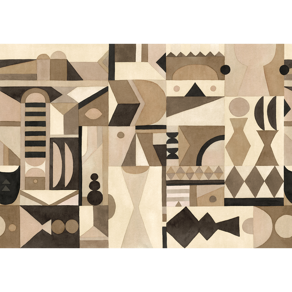Amasigh Pottery (Uon) Sand Berber Mural by Coordonné (400x280cm)