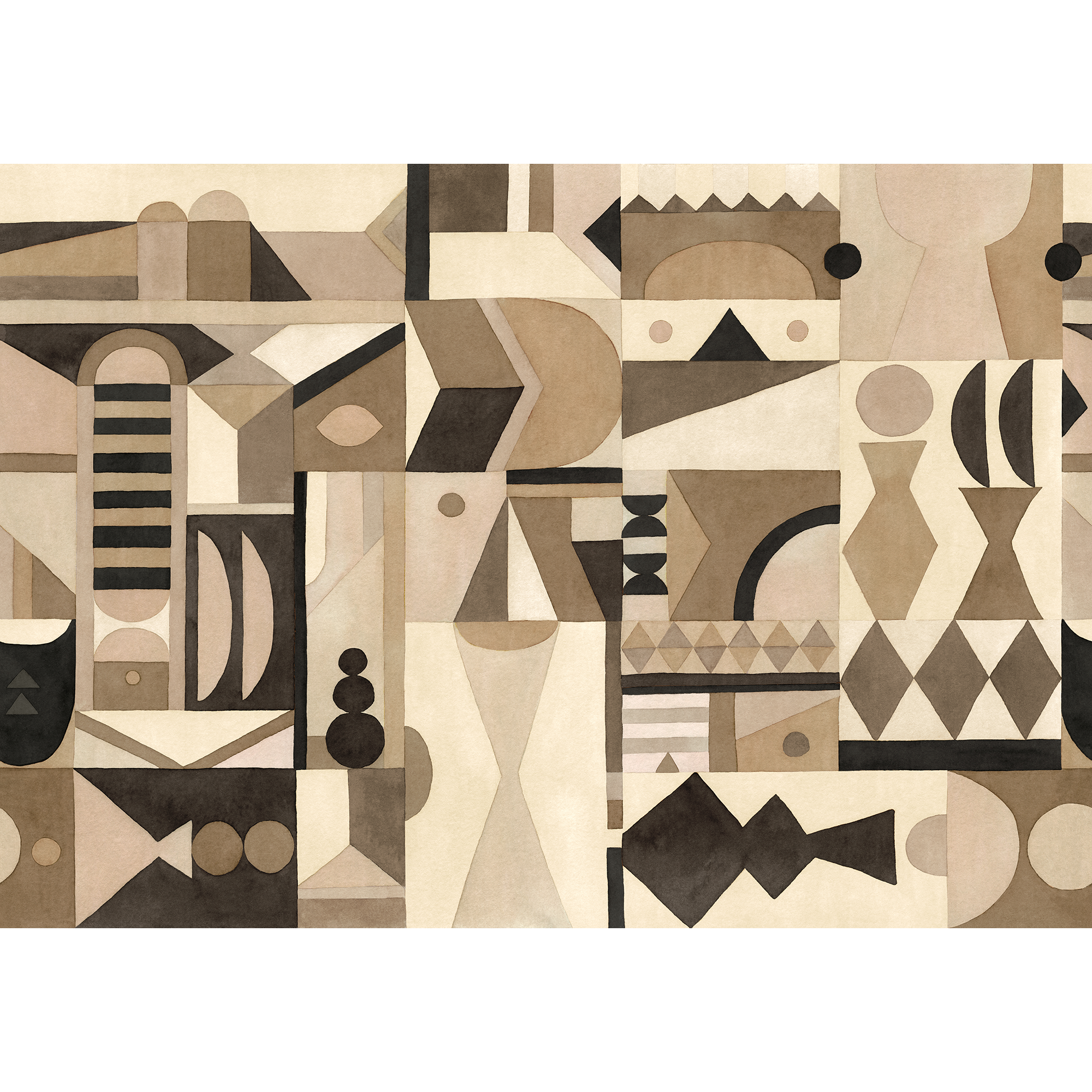 Amasigh Pottery (Uon) Sand Berber Mural by Coordonné (400x280cm)