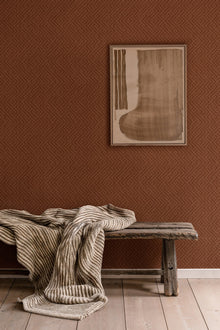 B00504 Interwoven Clay Lattice Wallpaper by Coordonné