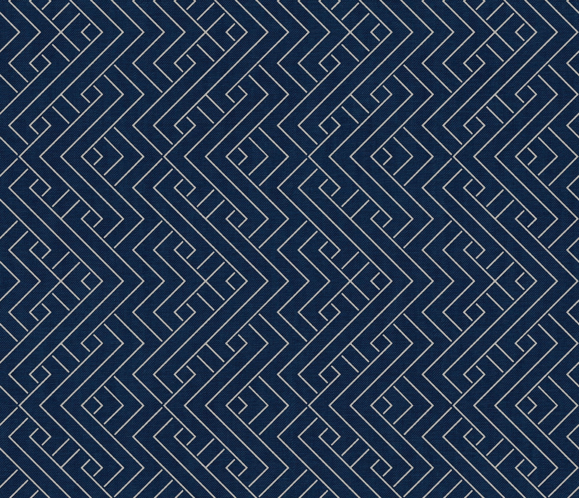 B00505 Interwoven Ultramarine Lattice Wallpaper by Coordonné
