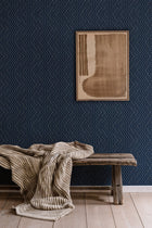 B00505 Interwoven Ultramarine Lattice Wallpaper by Coordonné