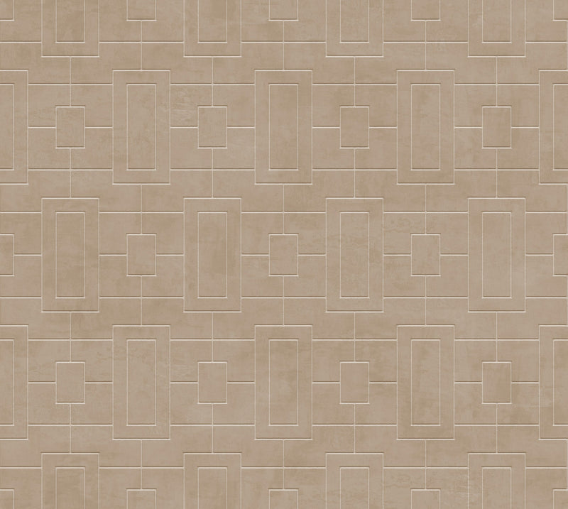 B00507 Fretwork Stone Lattice Wallpaper by Coordonné