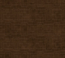 B00509 Fretwork Chocolate Lattice Wallpaper by Coordonné