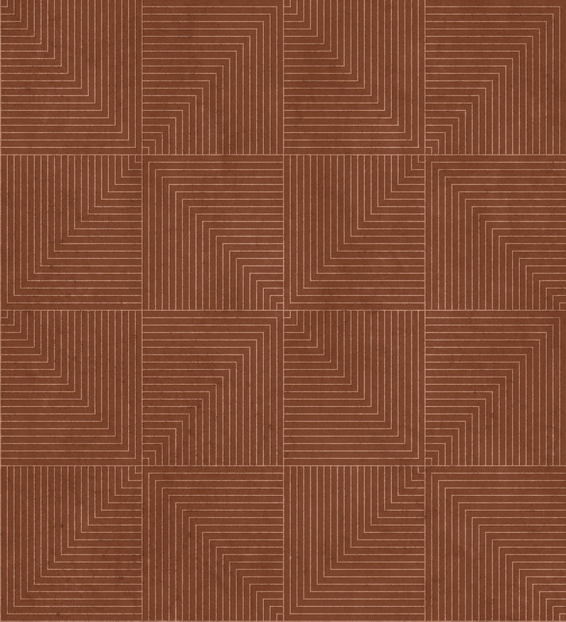 B00514 Tetragonal Clay Lattice Wallpaper by Coordonné