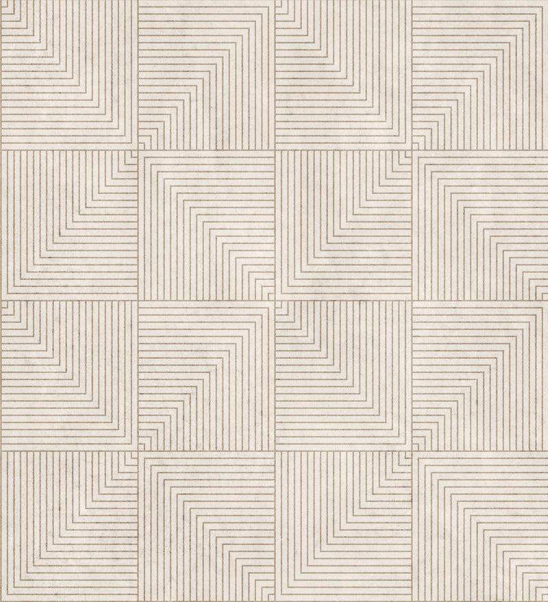 B00515 Tetragonal Cotton Lattice Wallpaper by Coordonné