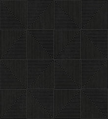 B00516 Tetragonal Slate Lattice Wallpaper by Coordonné